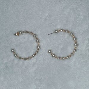 J. Crew Bead Hoop Earrings